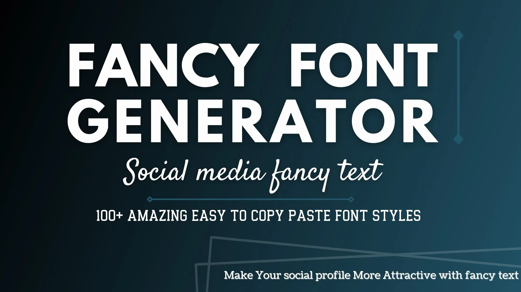 Fancy Text Generator & Font Changer 😎 Cool Font Generator